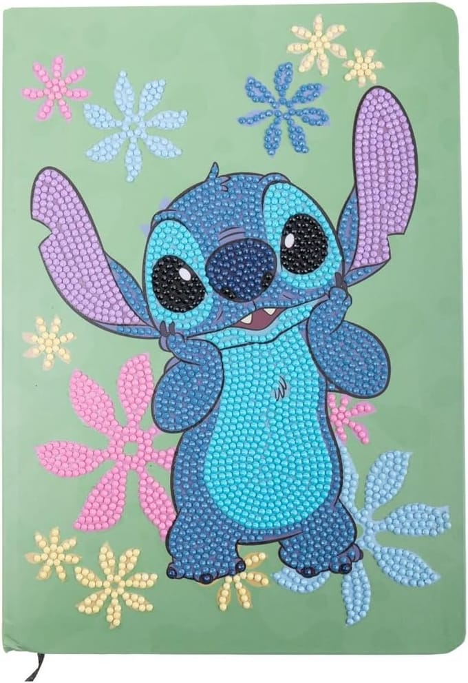 Craft Buddy knutselboekje Stitch Crystal Art - creatief notitieboek.