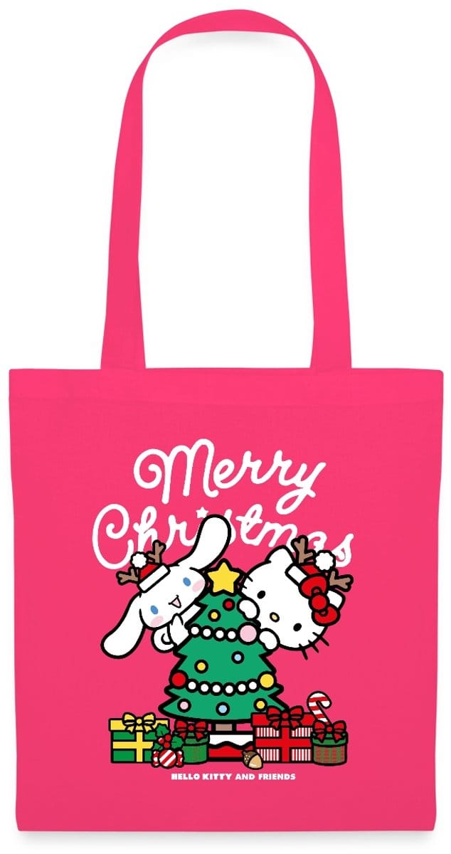 Hello Kitty En Cinnamoroll Kerstontwerp Tas Van Stof Schoudertas