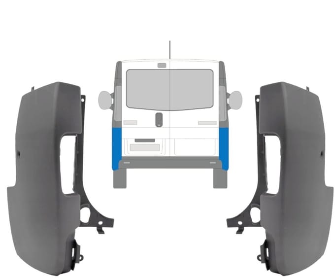 Achterbumper hoek voor Renault Trafic 2001-2014 / Links + Rechts / Set