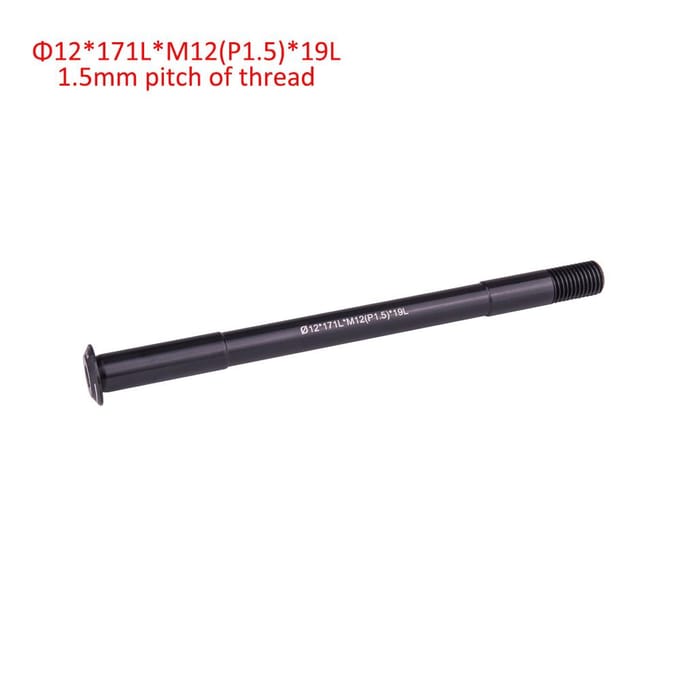 12mm MTB Steekas Achternaaf Spiesjes Fietswiel As Naafas black