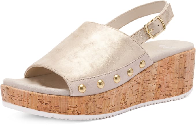 Sandalen met sleehak Ara -