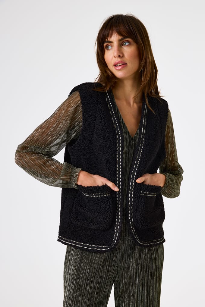 Garcia Ladies Jacket Black Taglia: M | Gilet Outlet | Donna | Nero
