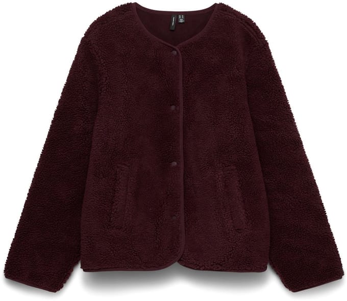 VERO MODA - VMJOSEFIN LS O-NECK TEDDY JACKET EXC - Dames - Gewatteerde jassen