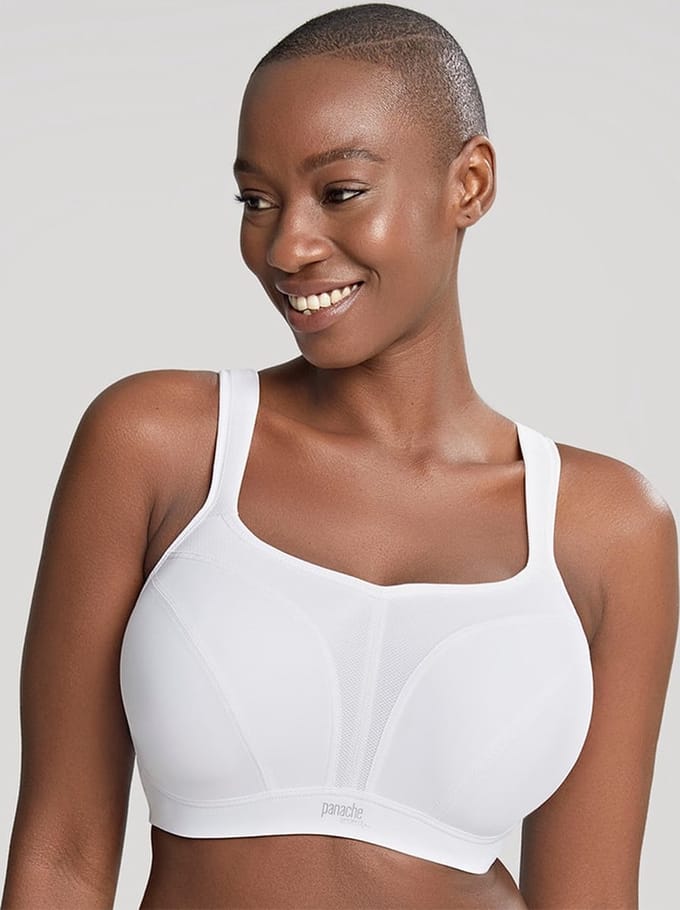 Panache - Power Sport BH met beugel - Wit - 85E