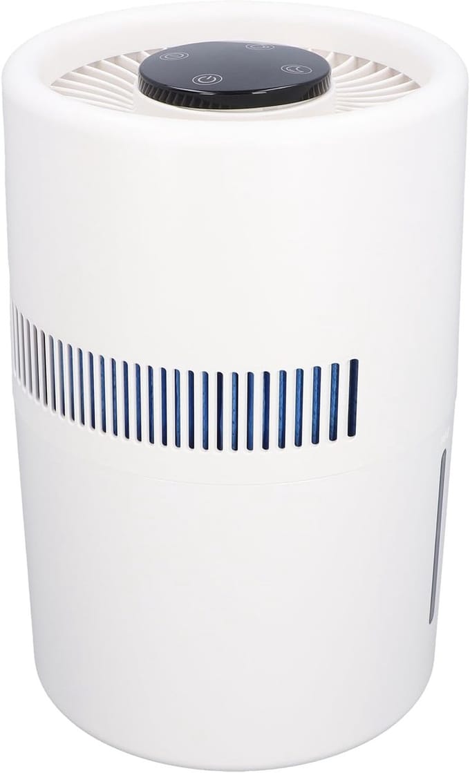 Luchtreiniger Luchtbevochtiger - Dubbele functie - Verbeterde luchtkwaliteit - Stille werking - 4L tank - Wit