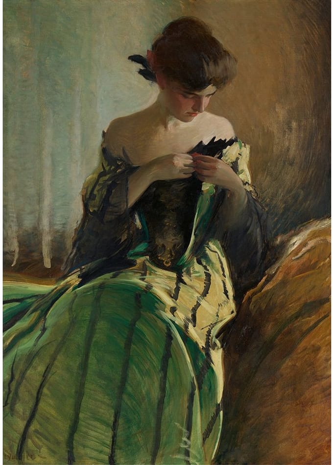 Study in Black & Green- Mint by Michelle decoupage papier A3