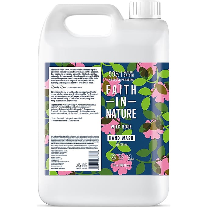 Faith in Nature Wilde Rozen Handzeep 5L