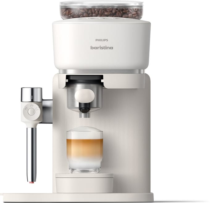 Philips Baristina Latte - BAR400/00 - Espressomachine - Pistonmachine - Cappuccino - Automatische Melkopschuimer - Wit