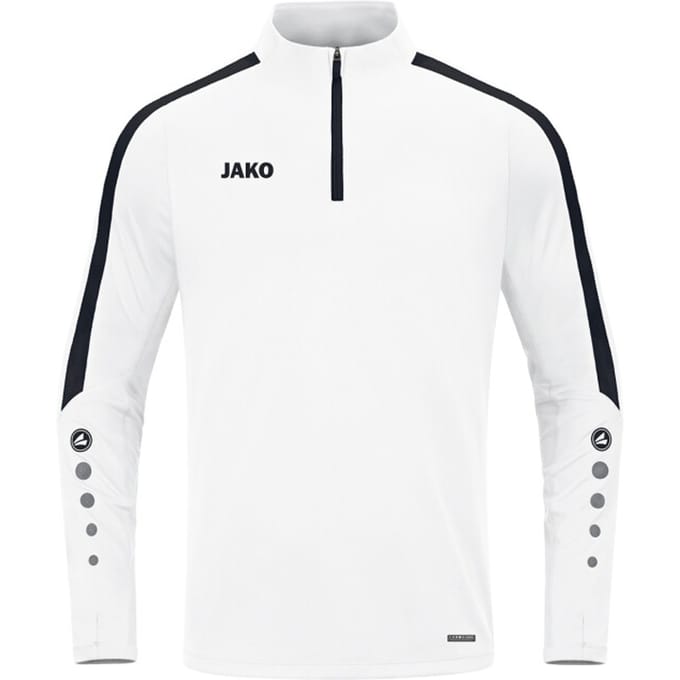 Jako Power Ziptop Kinderen - Zwart / Wit | Maat: 152