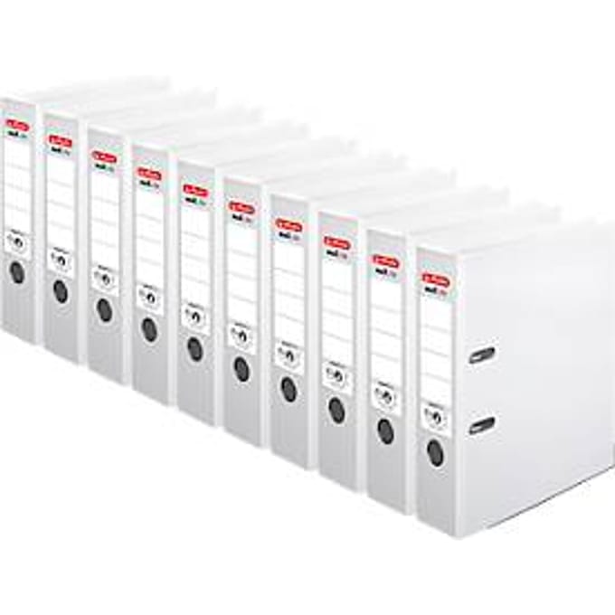 herlitz ordner maX.file protect plus, A4, rugbreedte 80 mm, 10 stuks, wit