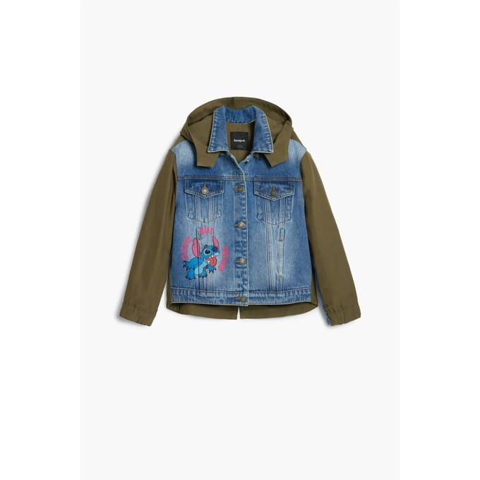 Spijkerjasje voor meisjes Desigual Fun Lilo & Stitch