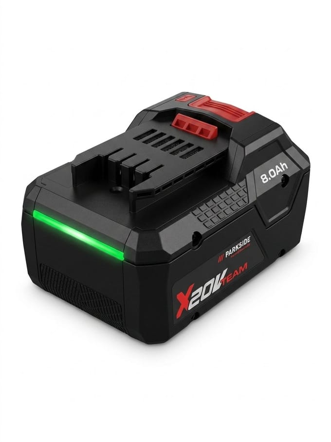 PARKSIDE PERFORMANCE® Smart accu 20V - 8 Ah - Bluetooth - Compatibel met alle apparaten uit de serie "PARKSIDE X 20 V Team"