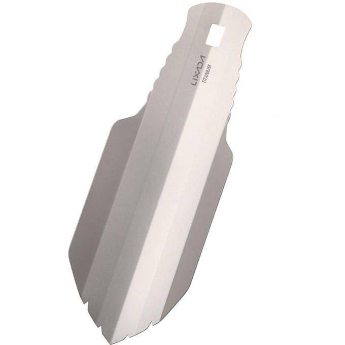 Lixada Titanium Tuin Handschep Outdoor Camping Wandelen Backpacken Troffel Shovel white