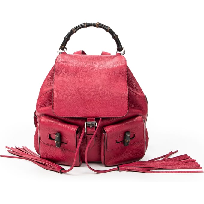 Medium Bamboo Tassel Backpack   schoudertas