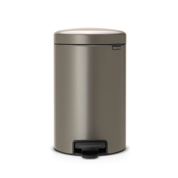 Brabantia Pedaalemmer Newicon - Staal - Platinum - 31.7x26x41.7cm - 12l