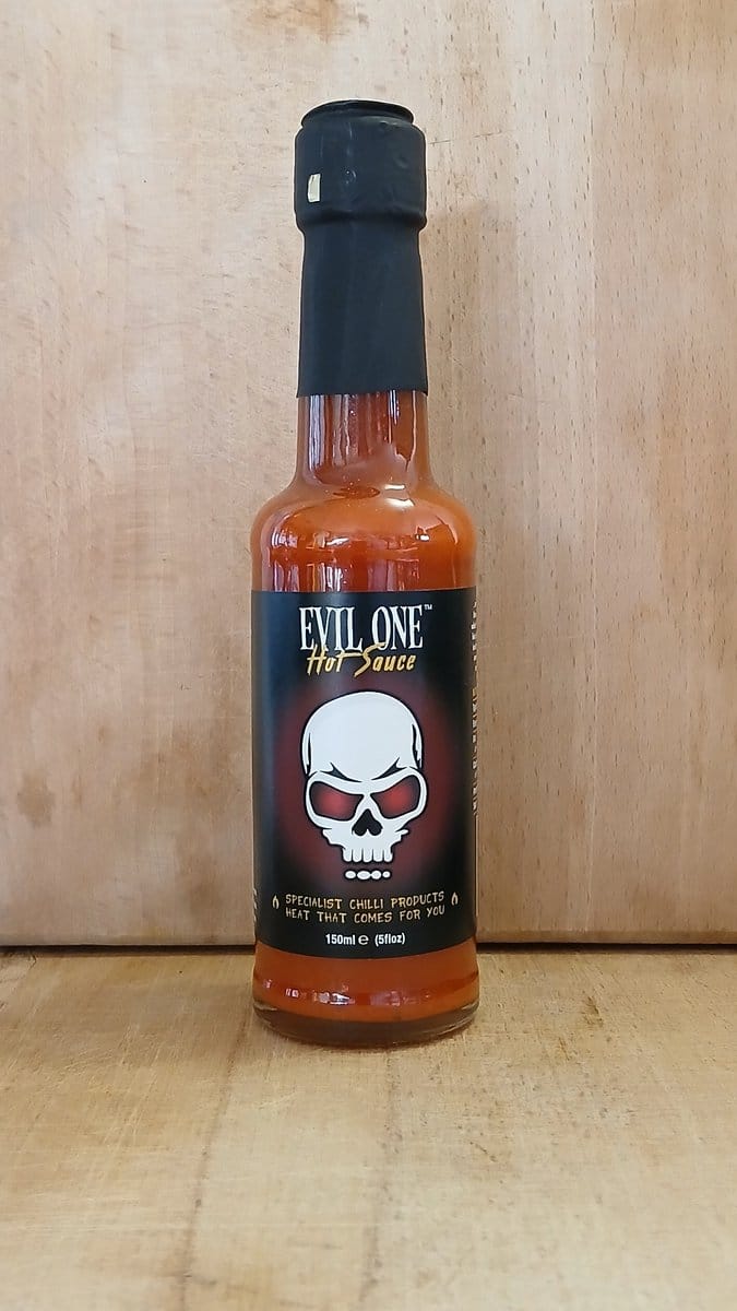 Evil One Hot Chilli Sauce (Heat Level 10) - ChilisausBelgium  - Grim Reaper Foods