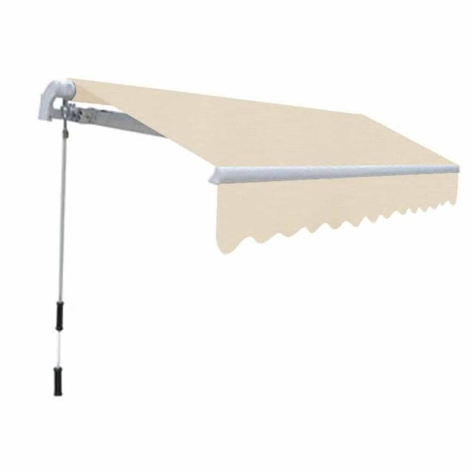 vidaXL - Luifel - handmatig - uittrekbaar - 300 - cm - crème