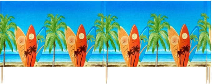 Garronda Strand Windscherm Met Stokken - Windscherm Strand – Windscherm – Camping – LA-EX-Wb-4m
