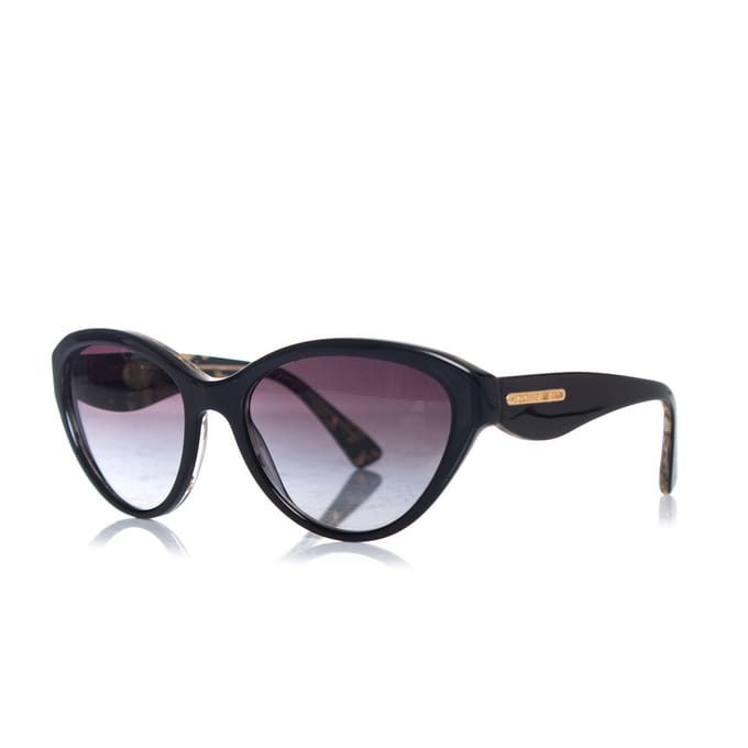 Zwarte cat-eye zonnebril