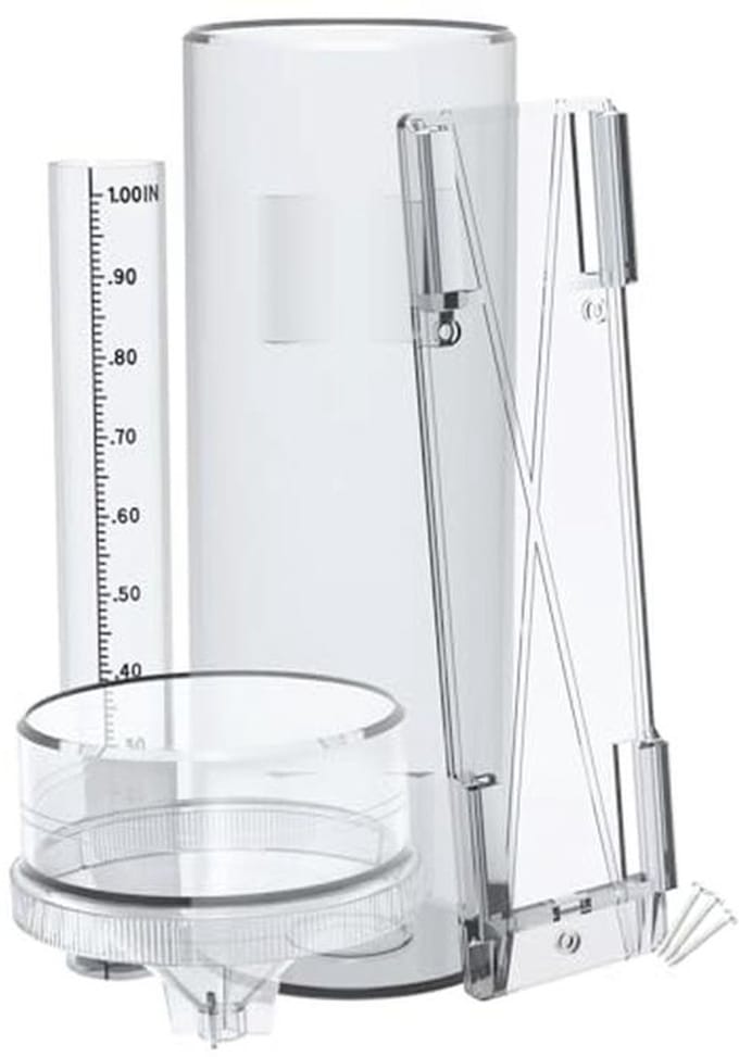 Nauwkeurige regenmeter voor buiten met montagebeugel