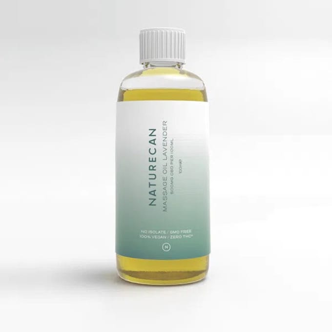 Naturecan CBD Massageolie Lavendel - 100 ml - Breedspectrum CBD - THC-vrij