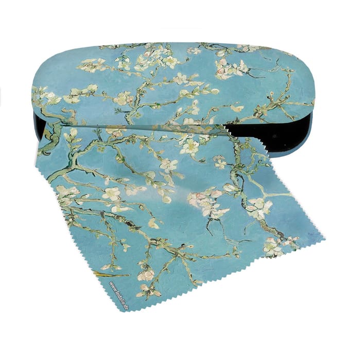 Fridolin hardcase brillenkoker met doekje - van Gogh Almond Blossom