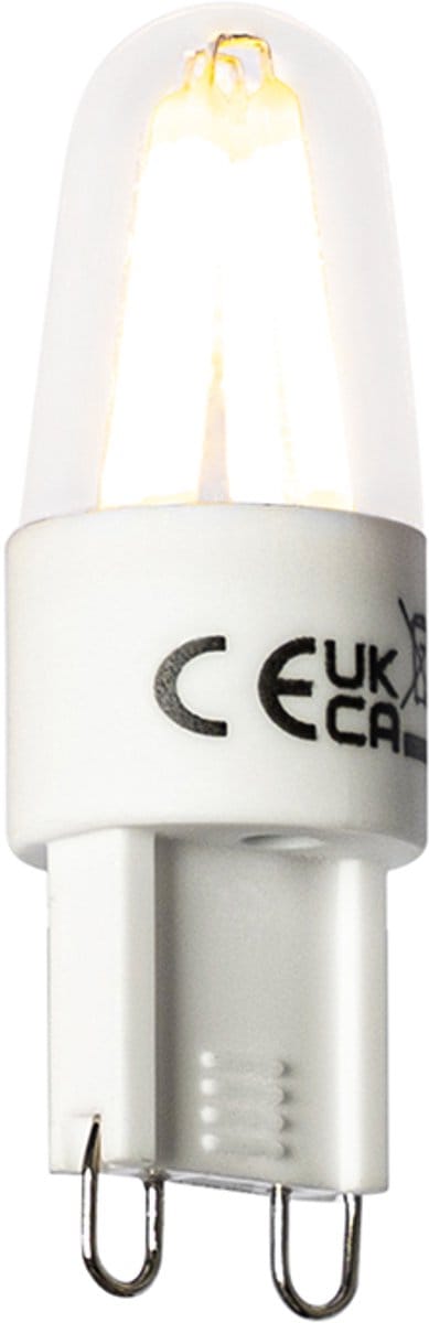 LUEDD Set van 5 G9 LED filament lamp 1,8W 170 lm 2300K