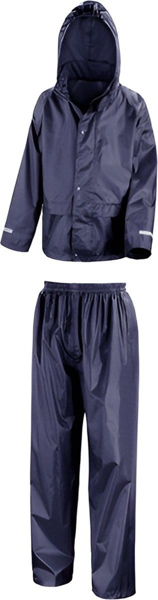 Donkerblauwe kinderregenpak van Result 146/152