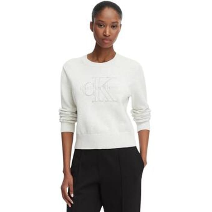 Sweater Calvin Klein Jeans Logo Outline Ls Top