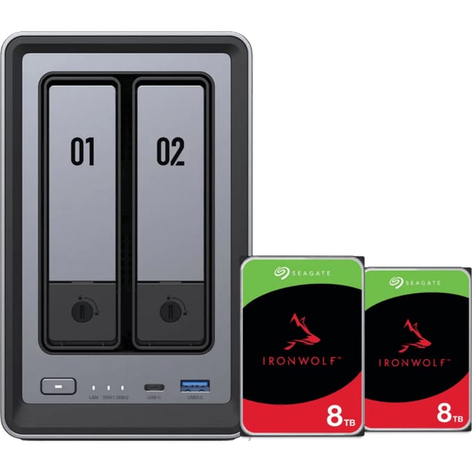 UGREEN NASync DXP2800 + Seagate Ironwolf 8TB Duo Pack
