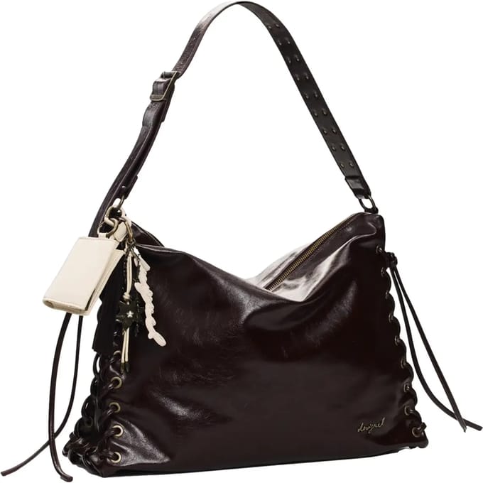 Desigual schoudertas Galaxy Leiria Shoulder Bag Chocolate donkerbruin