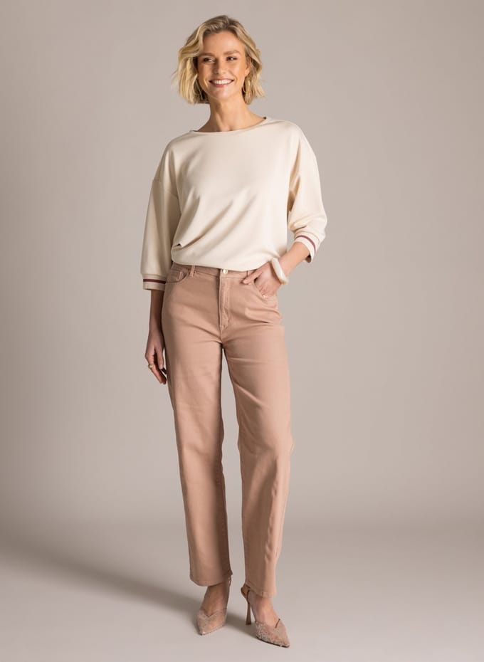 YEST Kyria Tops - Natural - maat 46