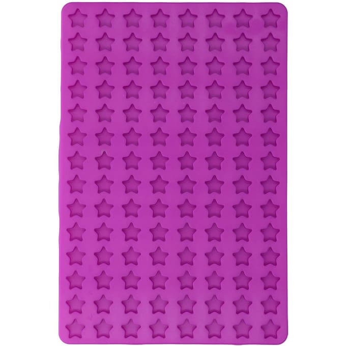 Moules à Biscuits pour Chien 112 Cavités Étoile à Cinq Branches Moules à Biscuits en Silicone pour DIY Chocolat Bonbon purple