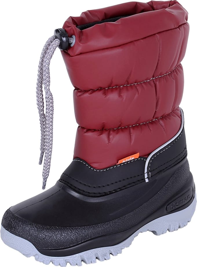 Maroon en zwarte geïsoleerde sneeuwlaarzen LUCKY DEMAR