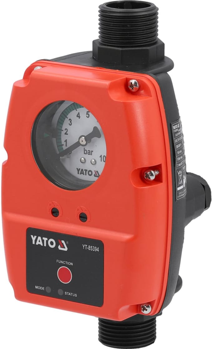 YATO Elektronische Drukschakelaar Voor Waterpomp (0 - 6 Bar)