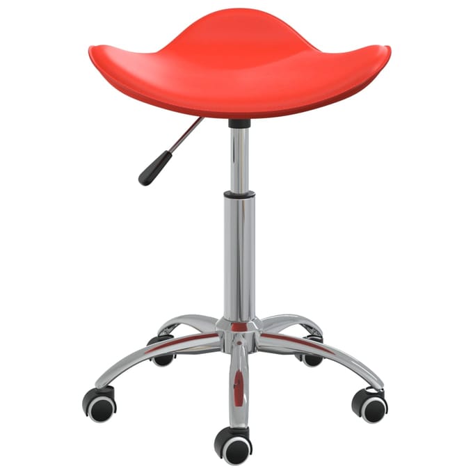 vidaXL - Salonkruk - kunstleer - rood