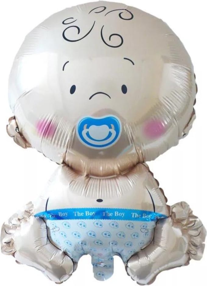 baby blauw 47x71 cm, geboorte jongen , kindercrea