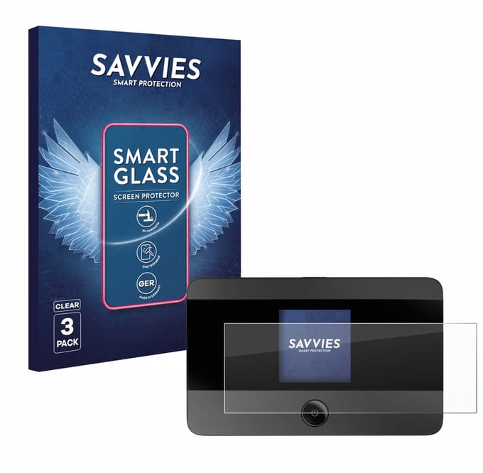 3 Stuks Savvies Screenprotector - geschikt voor TP-Link M7350 - beschermfolie glas transparant