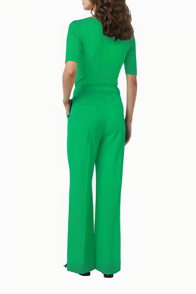 Comma  Pants Green Größe: W34 | Ausgestellte Hosen Outlet | Damen | Grün