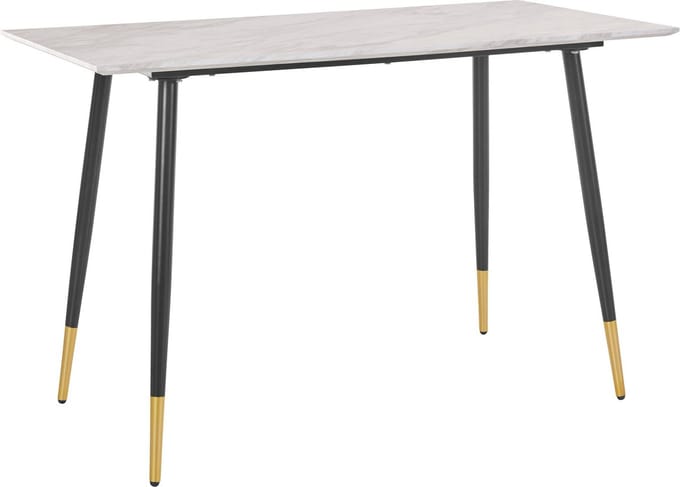Monza-Bureau - Marmer Zwart/Goud