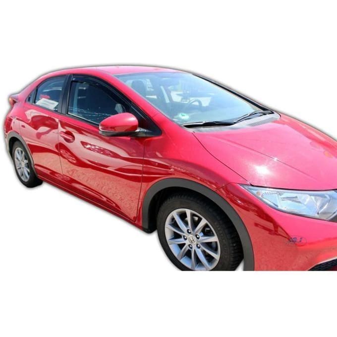 Wind deflectors - Heko - Honda Civic IX - Getint - Versterkt acryl - Eenvoudige installatie