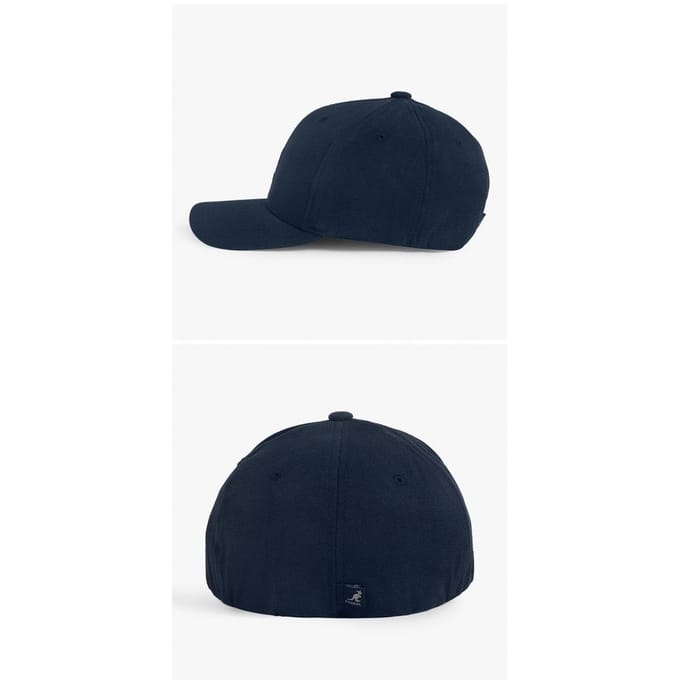 Casquette de baseball Kangol 8650bc Bleu foncé Flexfit Laine 8650BC DK BLUE (S) gray
