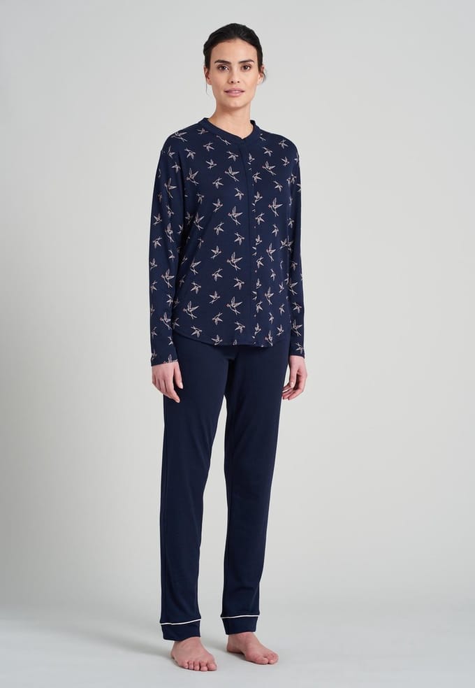 Schiesser – Sence of Nostalgia – Pyjama – 175556 – Dark Blue - 38