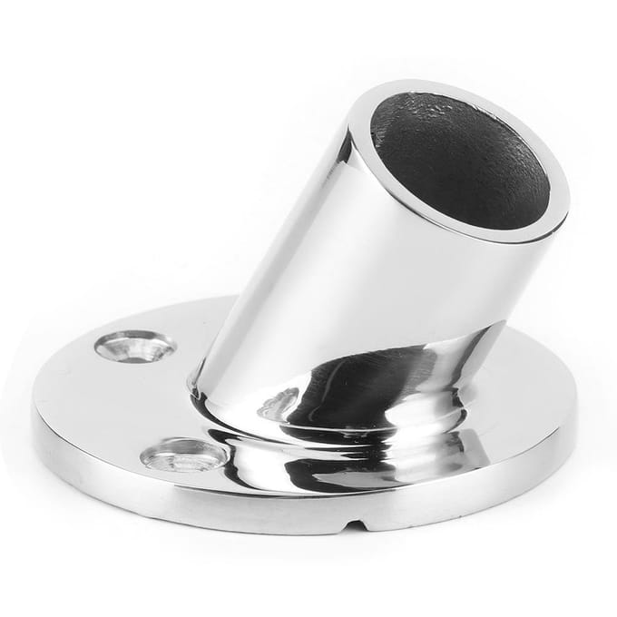 316 RVS Ronde Basis 60 Graden Handrail Fitting Accessoires voor 22MM 7 8in Pijp