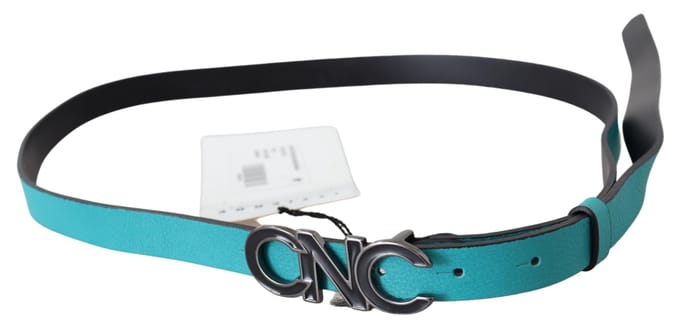 Costume National Riem Teal Leer