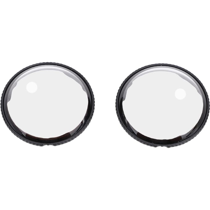 2 Pièces Protection d'objectif de caméra panoramique Convient pour caméra Insta360 X5 Verre optique Haute transparence Couvercle de protection d'objectif black