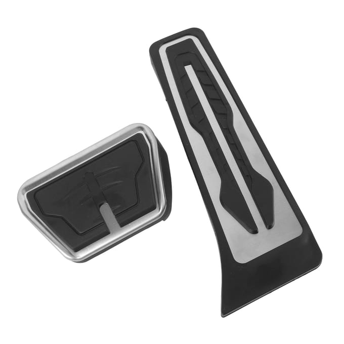 2 Stuks Rem- en Gaspedaal Cover Rubber Antislip Gebogen Ontwerp Voetpedaal Pad Set voor 1 2 3 4 5 white