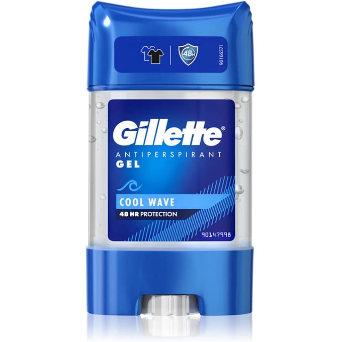 Gillette Cool Wave Anti Perspirant 48H - Clear Gel Deodorant - 70 ml