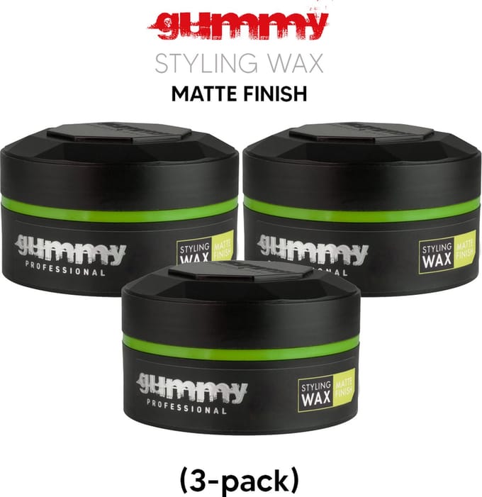 Gummy Styling Wax Matte Finish 150ml (3-pack)