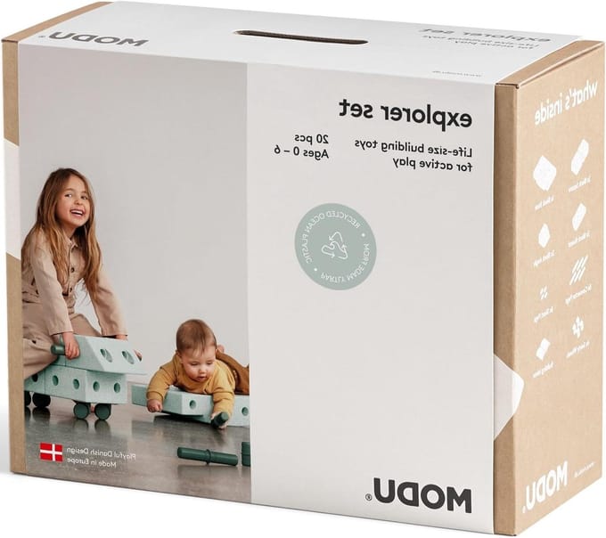 Bouwstenen Set - Speelgoed Blokken - Creatief Spelen - 20 Delig - One Size - Groen Blauw